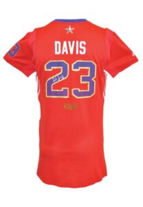 2013-14 Anthony Davis NBA All-Star Weekend Game-Issued & Autographed Western Conference Jersey (JSA • NBA LOA)