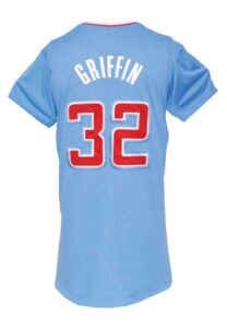 2013-14 Blake Griffin Los Angeles Clippers Game-Used “Back in Blue” Sleeved Home Jersey 