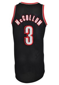 2013-14 C.J. McCollum Portland Trail Blazers Game-Used & Autographed Rookie Road Jersey