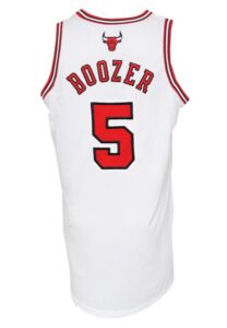 2013-14 Carlos Boozer Chicago Bulls Game-Used Home Jersey