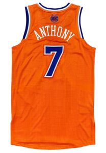 2013-14 Carmelo Anthony NY Knicks Game-Used Alternate Jersey