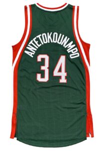 2013-14 Giannis Antetokounmpo Milwaukee Bucks Pro-Cut Jersey