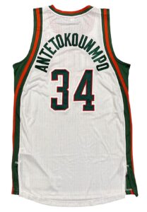 2013-14 Giannis Antetokounmpo Milwaukee Bucks Rookie Team-Issued Jersey