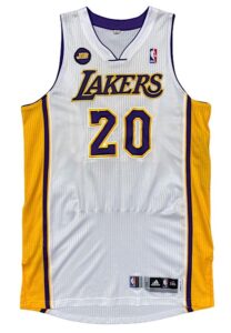 2013-14 Jodie Meeks LA Lakers Game-Used Home Jersey