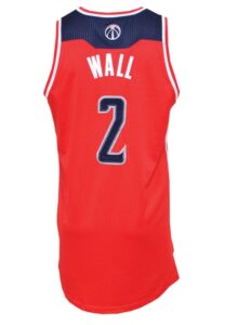 2013-14 John Wall Washington Wizards Game-Used Road Jersey 