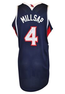 2013-14 Paul Millsap Atlanta Hawks Game-Used & Autographed Road Jersey