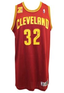 2013-14 Spencer Hawes Cleveland Cavaliers Game-Used & Autographed Home Jersey (JSA • Cavaliers LOA)