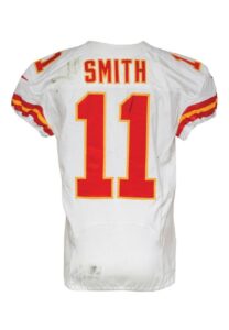 2013 Alex Smith Kansas City Chiefs Game-Used Road Jersey