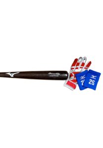 2013 Andruw Jones Tohoku Rakuten Golden Eagles NPB Game-Used Bat, Batting Glove & Wristbands