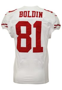 2013 Anquan Boldin San Francisco 49ers Game-Used Road Jersey