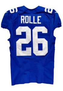 2013 Antrel Rolle NY Giants Game-Used Jersey