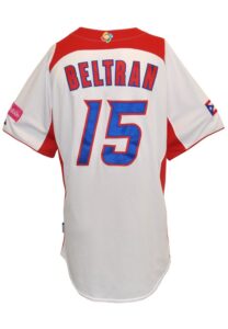 2013 Carlos Beltran Puerto Rico World Baseball Classic Game-Used White Jersey