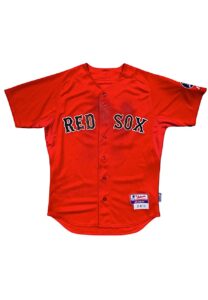 2013 Dustin Pedroia Boston Red Sox Game-Used Alternate Jersey