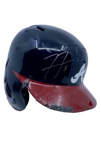 2013 Freddie Freeman Atlanta Braves 9 Home Runs Game-Used & Signed Helmet