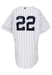 2013 Homer Bush New York Yankees Old Timers Event-Worn & Autographed Home Jersey