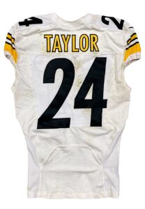 2013 Ike Taylor Pittsburgh Steelers Game-Used Road Jersey