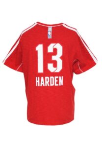 2013 James Harden NBA All-Star Weekend Event Worn Shooting Shirt