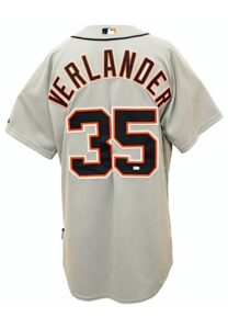 2013 Justin Verlander & Max Scherzer Detroit Tigers Team-Issued Spring Training Jerseys