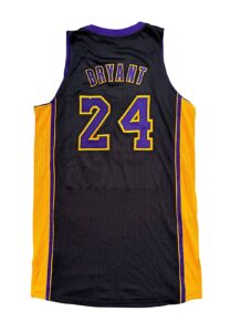 2013 Kobe Bryant LA Lakers Hollywood Nights Game-Issued Jersey