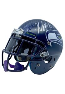 2013 Marshawn Lynch Seattle Seahawks Game-Used & Signed Helmet