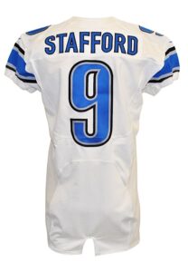 2013 Matthew Stafford Detroit Lions Game-Used Road Jersey