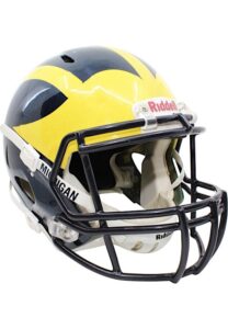 2013 Michigan Wolverines Game-Used “Under The Lights Part 2” Helmet #27