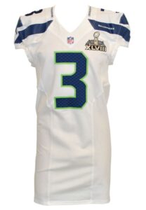 2013 Russell Wilson Super Bowl XLVIII Event-Worn Home Jersey