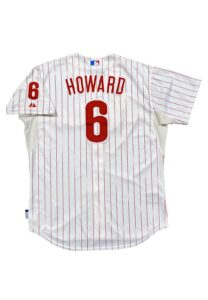 2013 Ryan Howard Philadelphia Phillies Game-Used Four Home Runs Home Jersey