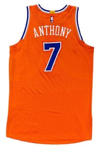 2014-15 Carmelo Anthony NY Knicks Game-Issued Alternate Jersey