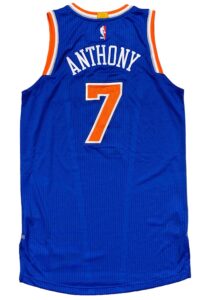 2014-15 Carmelo Anthony NY Knicks Game-Used Jersey