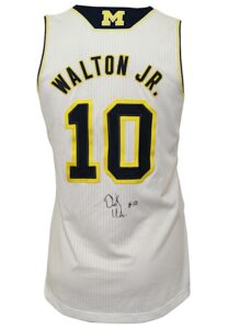 2014-15 Derrick Walton Jr. Michigan Wolverines Game-Used & Autographed Jersey