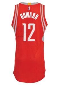 2014-15 Dwight Howard Houston Rockets Game-Used & Autographed Road Jersey