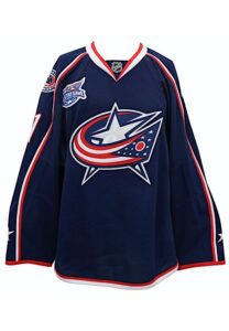 2014-15 James Wisniewski Columbus Blue Jackets Game-Used Jersey