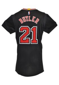 2014-15 Jimmy Butler Chicago Bulls Game-Used Black Alternate Road Jersey