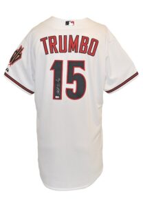 2014-15 Mark Trumbo Arizona Diamondbacks Game-Used & Autographed Jersey