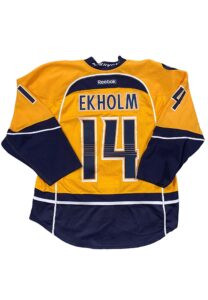 2014-15 Mattis Ekholm Nashville Predators Game-Used Jersey