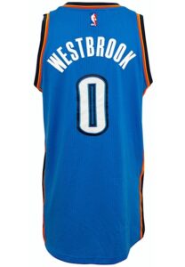 2014-15 Russell Westbrook Oklahoma City Thunder Game-Used Road Jersey