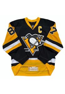 2014-15 Sidney Crosby Pittsburgh Penguins Game-Used Black Alternate Jersey