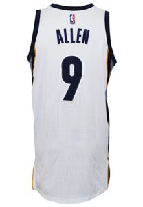 2014-15 Tony Allen Memphis Grizzlies NBA Playoffs Game-Used Home Jersey