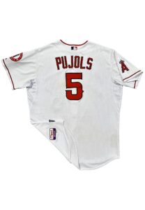 2014 Albert Pujols LA Angels Game-Used Home Jersey