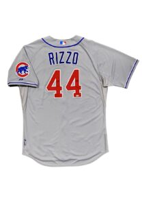 2014 Anthony Rizzo Chicago Cubs Game-Issued Road Jersey