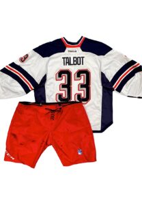 2014 Cam Talbot NY Rangers Stadium Series Game-Used & Bench Worn Uniform