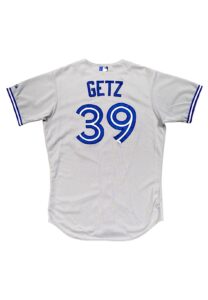 2014 Chris Getz Toronto Blue Jays Game-Used Road Jersey