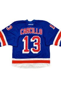 2014 Daniel Carcillo NY Rangers Playoffs Game-Used Jersey