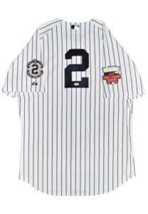 2014 Derek Jeter New York Yankees Autographed Home Pinstripe Jersey