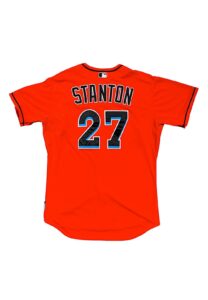 2014 Giancarlo Stanton Miami Marlins Game-Used Jersey