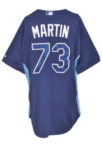 2014 J.D. Martin Tampa Bay Rays Spring Training Game-Used Jersey