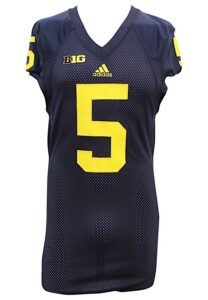 2014 Jabrill Peppers Michigan Wolverines Game-Used & Autographed Jersey