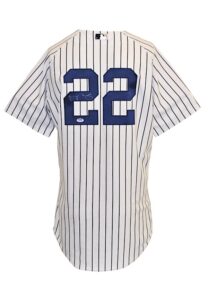 2014 Jacoby Ellsbury New York Yankees Game-Used & Autographed Spring Training Home Jersey