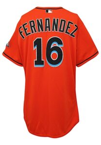 2014 Jose Fernandez Miami Marlins Game-Used Alternate Jersey